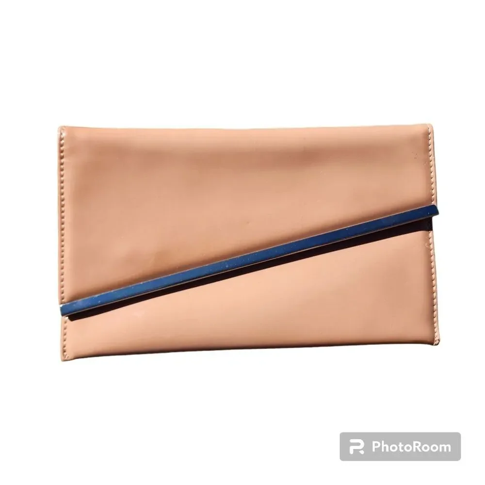 Patent Leather Clutch Handbag Party Cocktail Asymmetric Occasion Event Simple